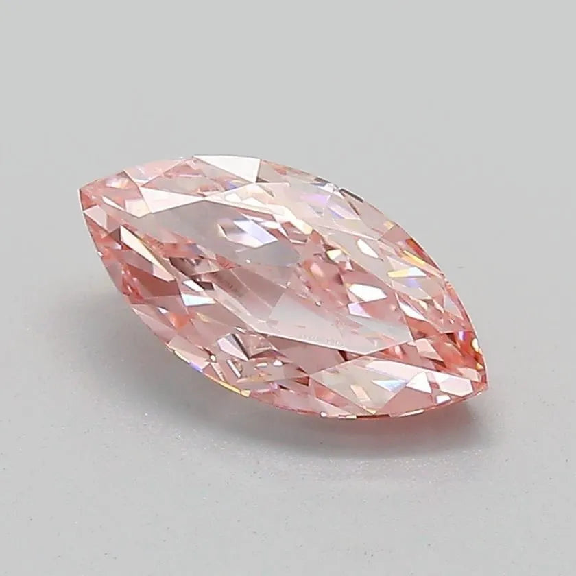 1.08ct Marquise Lab Grown Diamond (Colour Fancy Vivid Pink, Clarity VVS2, IGI Certified)