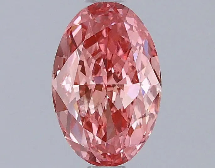 1.08ct Oval Lab Grown Diamond (Colour Fancy Vivid Pink, Clarity VS1, IGI Certified)
