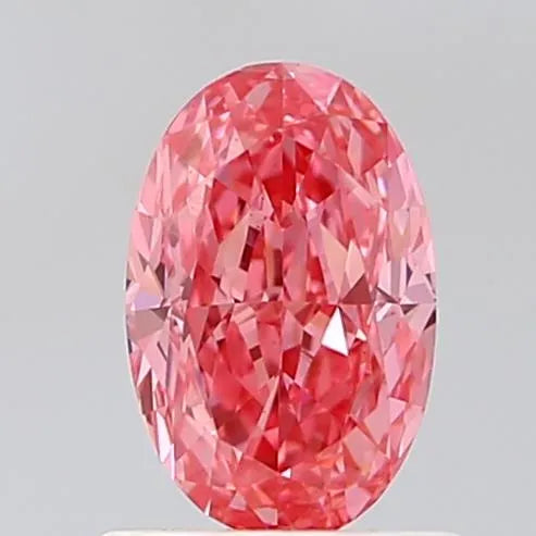 1.08ct Oval Lab Grown Diamond (Colour Fancy Vivid Pink, Clarity VS1, IGI Certified)