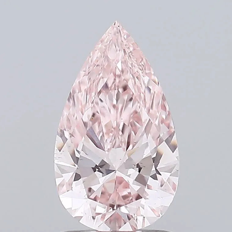 1.08ct Pear Lab Grown Diamond (Colour Fancy Intense Pink, Clarity VS2, IGI Certified)