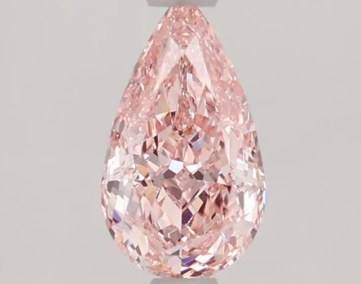 1.08ct Pear Lab Grown Diamond (Colour Fancy Vivid Pink, Clarity VVS2, IGI Certified)