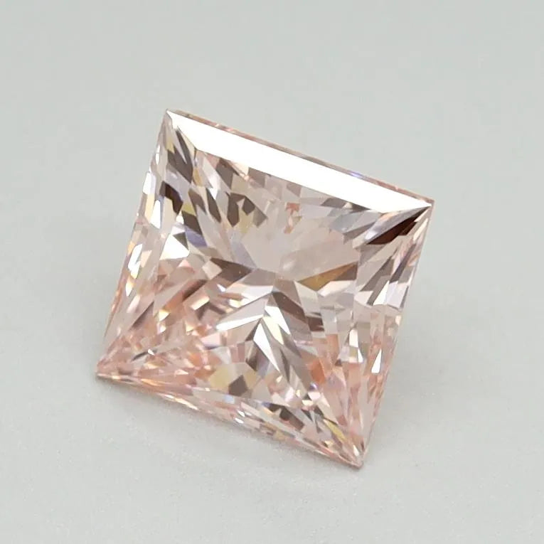 1.08ct Princess Lab Grown Diamond (Colour Fancy Intense Pink, Clarity VVS2, IGI Certified)