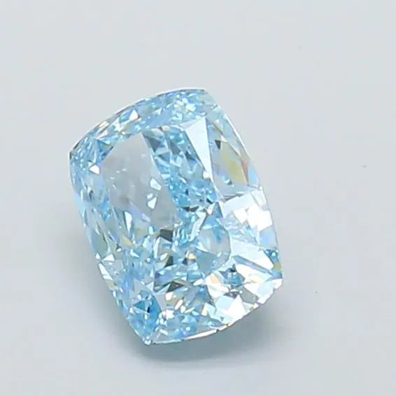 1.09ct Cushion modified Lab Grown Diamond (Colour Fancy Vivid Blue, Clarity VVS1, IGI Certified)