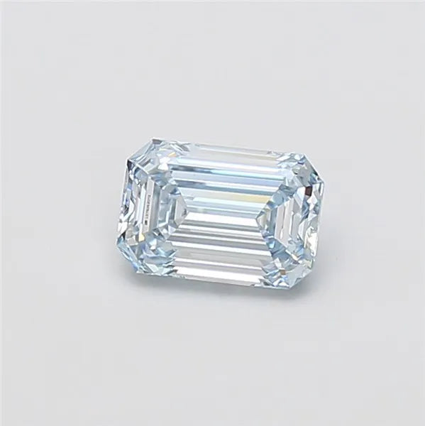 1.09ct Emerald Lab Grown Diamond (Colour Fancy Blue, Clarity VVS2, IGI Certified)