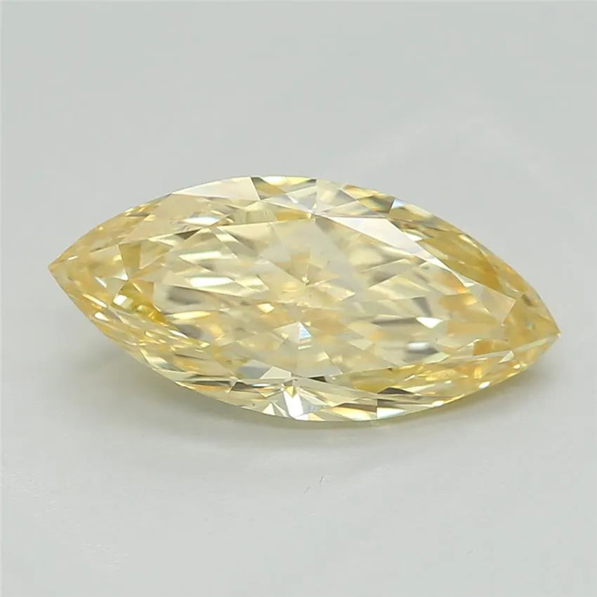 1.09ct Marquise Lab Grown Diamond (Colour Fancy Intense Yellow, Clarity VS1, IGI Certified)