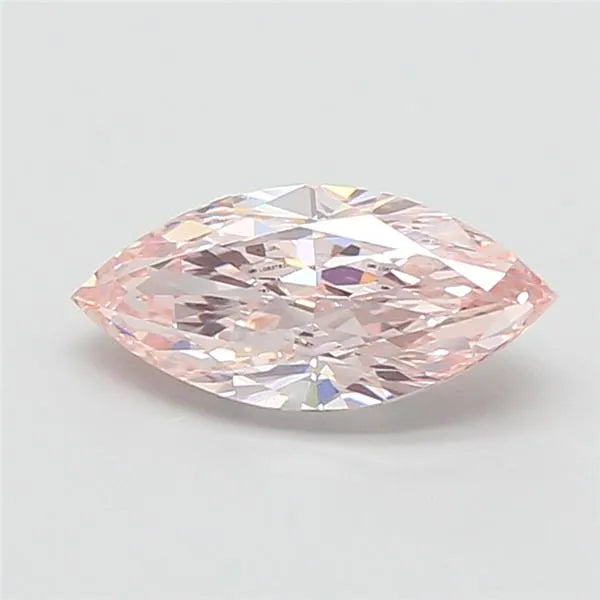 1.09ct Marquise Lab Grown Diamond (Colour Fancy Light Brownish Pink, Clarity VS1, IGI Certified)