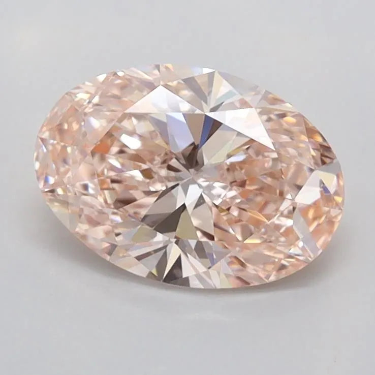 1.09ct Oval Lab Grown Diamond (Colour Fancy Intense Pink, Clarity VVS1, IGI Certified)