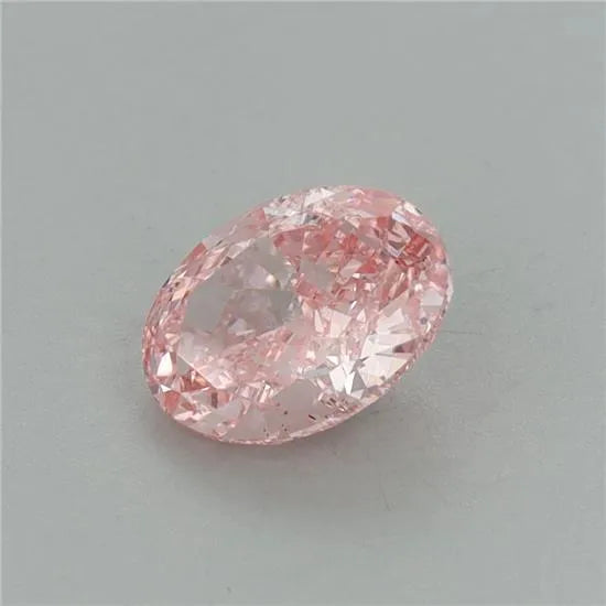 1.09ct Oval Lab Grown Diamond (Colour Fancy Vivid Pink, Clarity VS2, IGI Certified)