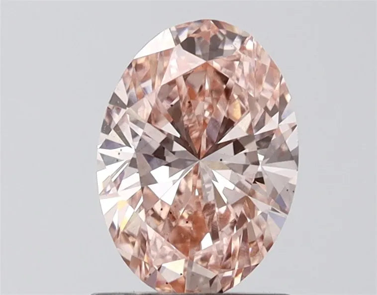 1.09ct Oval Lab Grown Diamond (Colour Fancy Vivid Pink, Clarity VS2, IGI Certified)