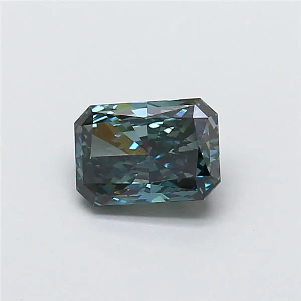1.09ct Radiant Lab Grown Diamond (Colour Fancy Deep Blueish Green, Clarity VS1, IGI Certified)