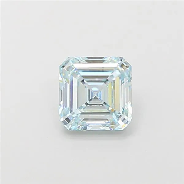 1.10ct Asscher Lab Grown Diamond (Colour Fancy Blue Green, Clarity VS1, IGI Certified)