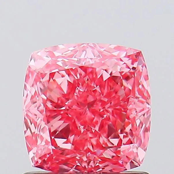 1.10ct Cushion modified Lab Grown Diamond (Colour Fancy Vivid Pink, Clarity VVS2, IGI Certified)
