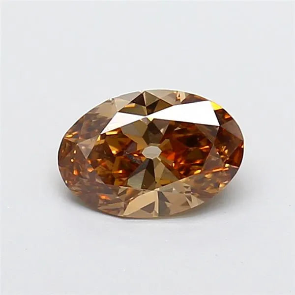 1.10ct Oval Lab Grown Diamond (Colour Fancy Brown, Clarity VS1, IGI Certified)