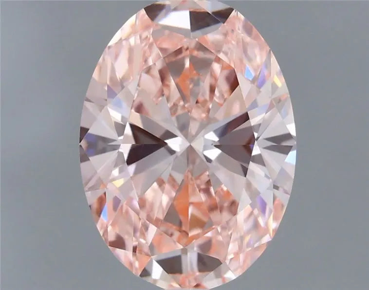 1.10ct Oval Lab Grown Diamond (Colour Fancy Intense Pink, Clarity VVS2, IGI Certified)