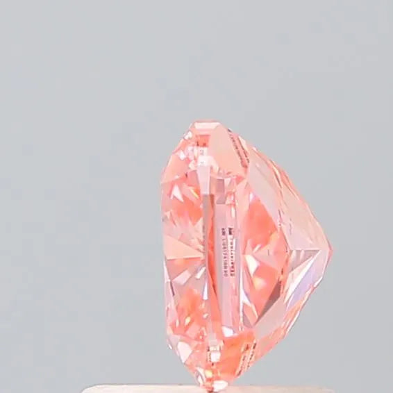 1.11ct Cushion brilliant Lab Grown Diamond (Colour Fancy Vivid Pink, Clarity VS1, IGI Certified)