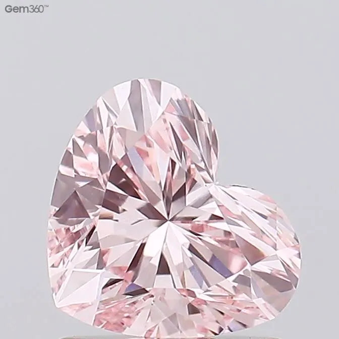 1.11ct Heart Lab Grown Diamond (Colour Fancy Intense Pink, Clarity VVS2, IGI Certified)