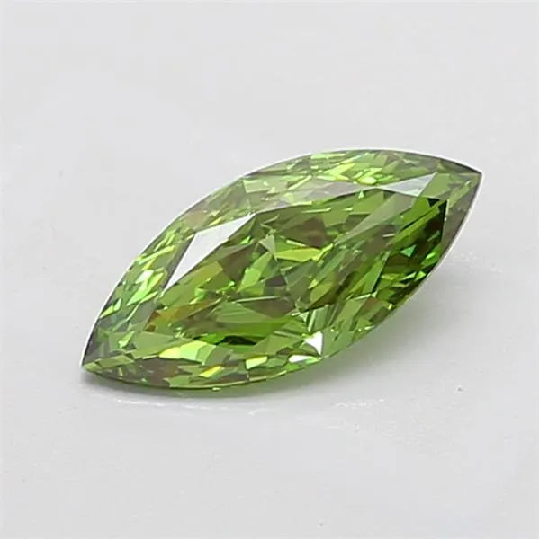 1.11ct Marquise Lab Grown Diamond (Colour Fancy Vivid Green, Clarity VVS2, IGI Certified)
