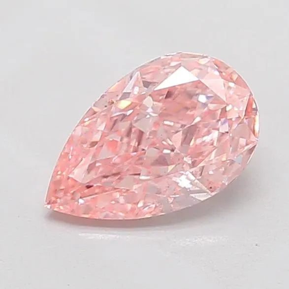 1.11ct Pear Lab Grown Diamond (Colour Fancy Vivid Pink, Clarity SI1, IGI Certified)