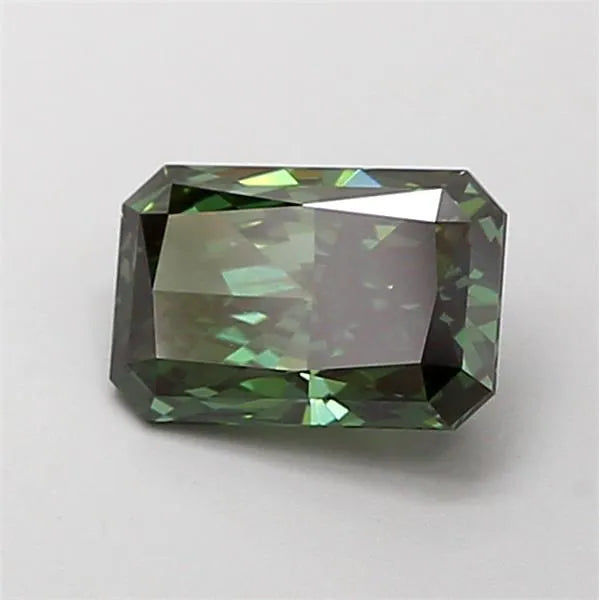 1.11ct Radiant Lab Grown Diamond (Colour Fancy Vivid Green, Clarity VS1, IGI Certified)