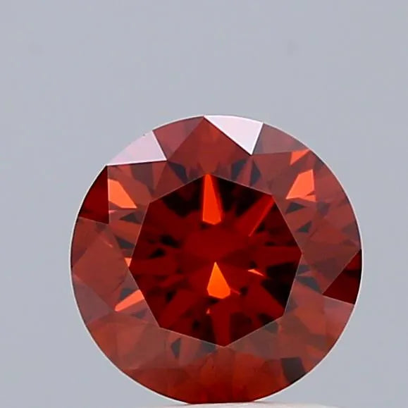1.11ct Round Lab Grown Diamond (Colour Fancy Deep Reddish Orange, Clarity VS1, Cut EX, IGI Certified)