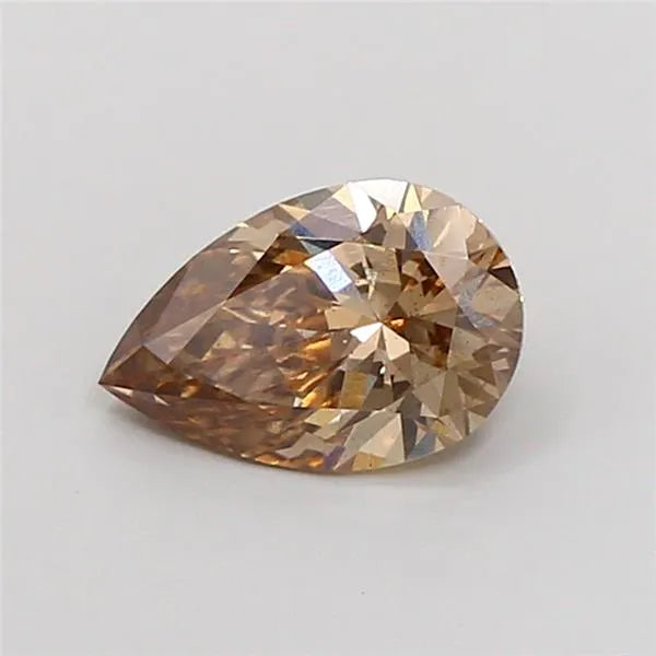 1.13ct Pear Lab Grown Diamond (Colour Fancy Brown, Clarity SI1, IGI Certified)