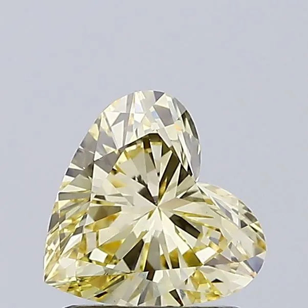 1.14ct Heart Lab Grown Diamond (Colour Fancy Yellow, Clarity VS1, IGI Certified)