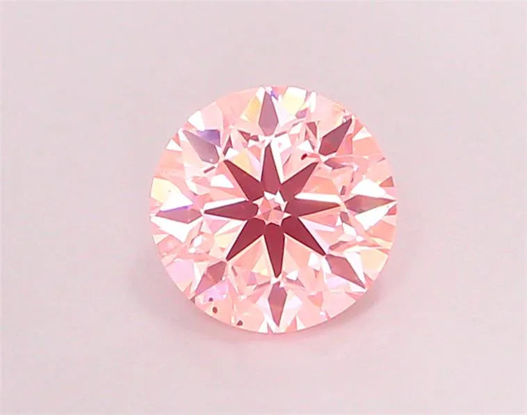 1.14ct Round Lab Grown Diamond (Colour Fancy Vivid Pink, Clarity SI1, Cut VG, IGI Certified)