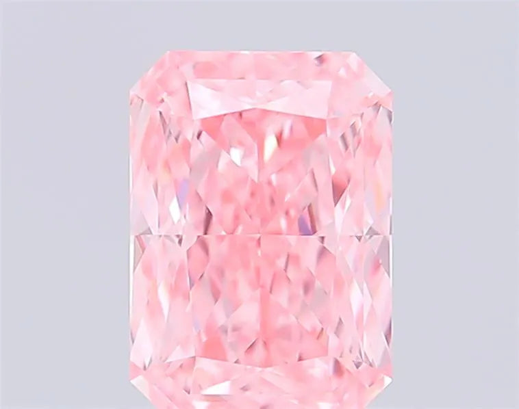 1.15ct Radiant Lab Grown Diamond (Colour Fancy Vivid Pink, Clarity VVS2, IGI Certified)