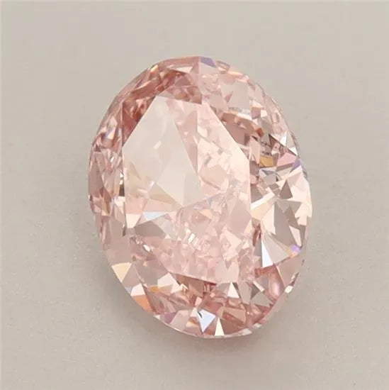 1.17ct Oval Lab Grown Diamond (Colour Fancy Intense Pink, Clarity VS1, IGI Certified)