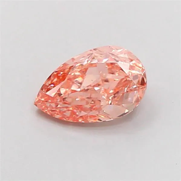 1.18ct Pear Lab Grown Diamond (Colour Fancy Intense Orangey Pink, Clarity VS2, IGI Certified)