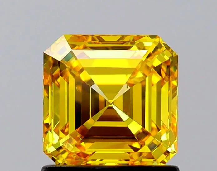 1.19ct Asscher Lab Grown Diamond (Colour Fancy Vivid Yellow, Clarity VS2, IGI Certified)