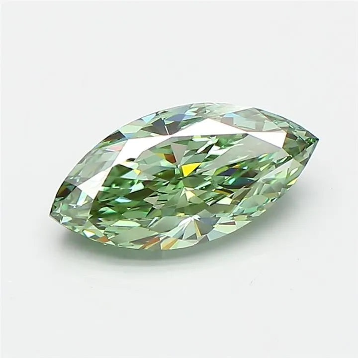1.19ct Marquise Lab Grown Diamond (Colour Fancy Vivid Green, Clarity VVS2, IGI Certified)