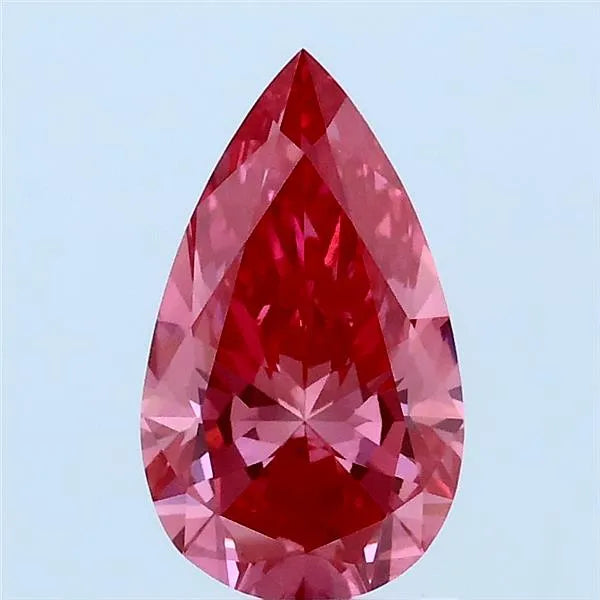1.19ct Pear Lab Grown Diamond (Colour Fancy Vivid Pink, Clarity VS1, IGI Certified)