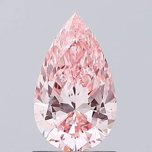 1.20ct Pear Lab Grown Diamond (Colour Fancy Vivid Pink, Clarity VS1, IGI Certified)