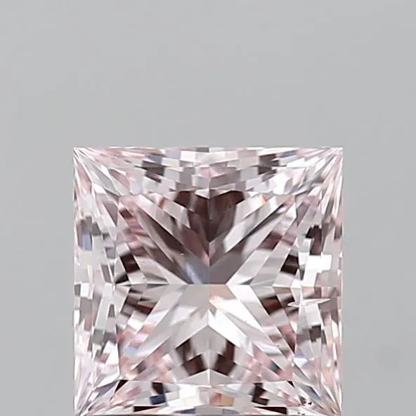 1.20ct Princess Lab Grown Diamond (Colour Fancy Light Pink, Clarity VS2, Cut GD, IGI Certified)