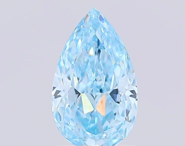 1.21ct Pear Lab Grown Diamond (Colour Fancy Vivid Blue, Clarity VVS2, IGI Certified)
