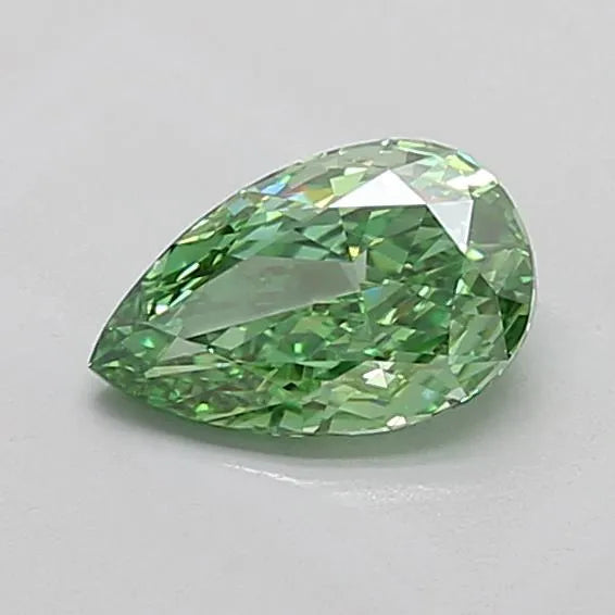 1.21ct Pear Lab Grown Diamond (Colour Fancy Vivid Green, Clarity VVS2, IGI Certified)