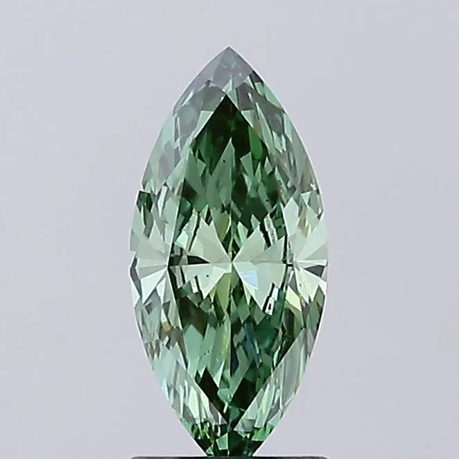 1.22ct Marquise Lab Grown Diamond (Colour Fancy Vivid Green, Clarity VS1, IGI Certified)