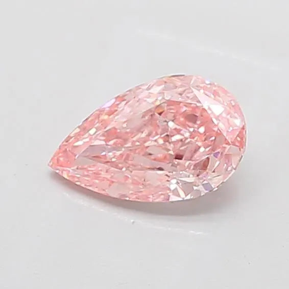 1.22ct Pear Lab Grown Diamond (Colour Fancy Vivid Pink, Clarity SI1, IGI Certified)