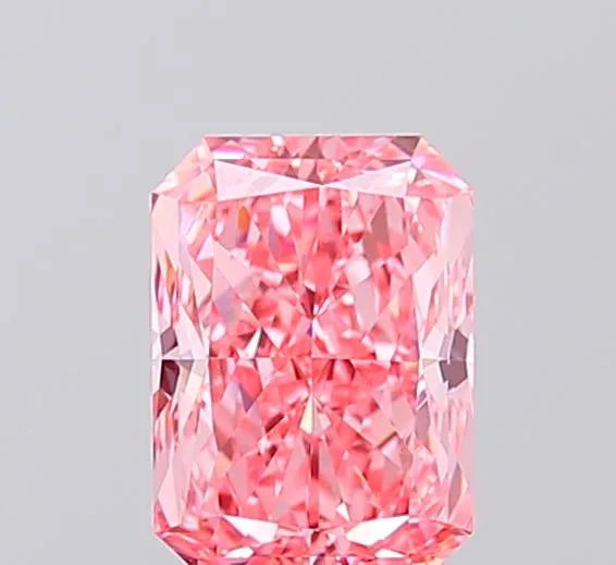 1.22ct Radiant Lab Grown Diamond (Colour Fancy Vivid Pink, Clarity VVS2, IGI Certified)