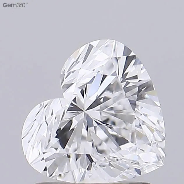 1.23ct Heart Lab Grown Diamond (Colour D, Clarity VVS2, IGI Certified)