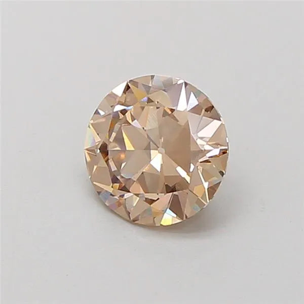 1.24ct European cut Lab Grown Diamond (Colour Fancy Light Brown, Clarity VVS2, IGI Certified)