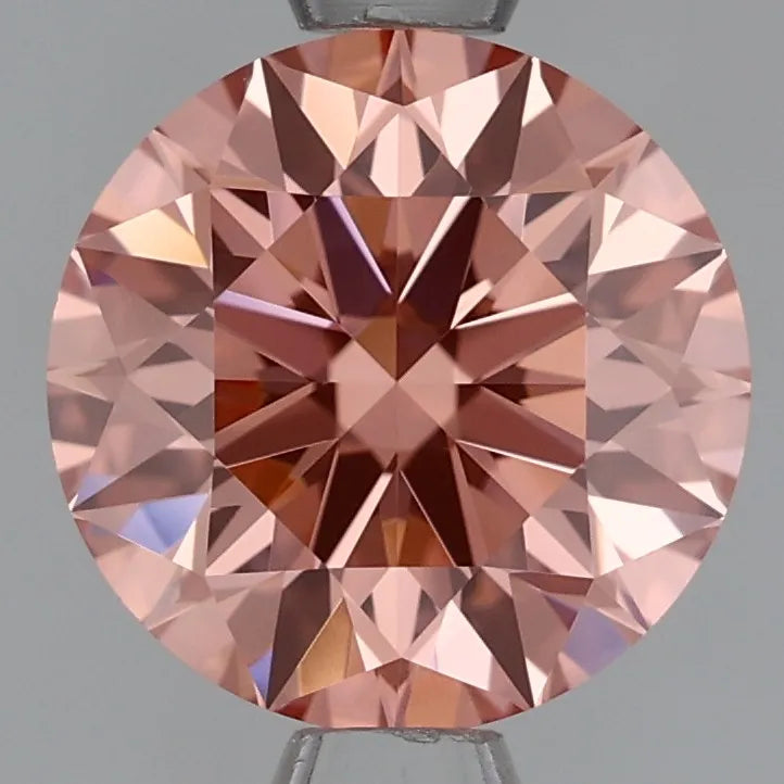 1.27ct Round Lab Grown Diamond (Colour Fancy Intense Pink, Clarity VVS2, Cut ID, IGI Certified)