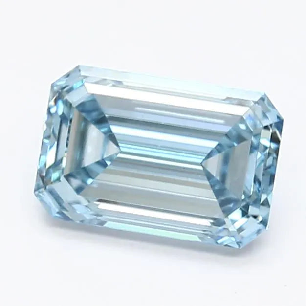 1.29ct Emerald Lab Grown Diamond (Colour Fancy Intense Blue, Clarity VVS2, IGI Certified)