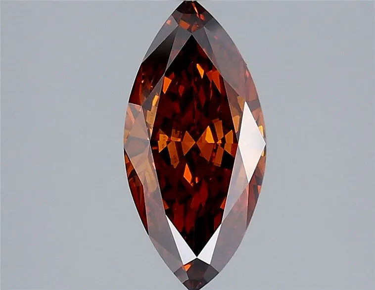 1.30ct Marquise Lab Grown Diamond (Colour Fancy Deep Orange, Clarity VVS2, IGI Certified)