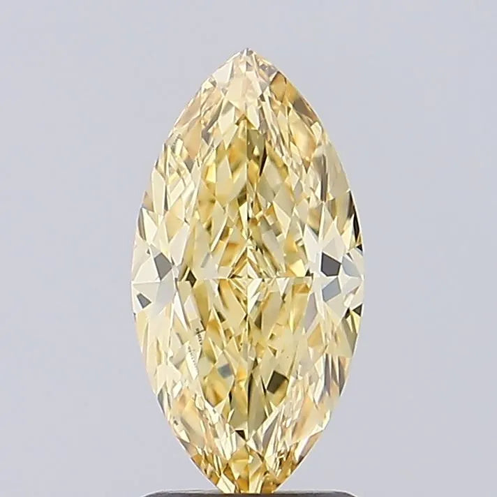 1.30ct Marquise Lab Grown Diamond (Colour Fancy Intense Yellow, Clarity VVS2, IGI Certified)