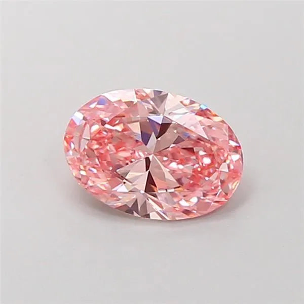 1.30ct Oval Lab Grown Diamond (Colour Fancy Intense Pink, Clarity VVS2, IGI Certified)