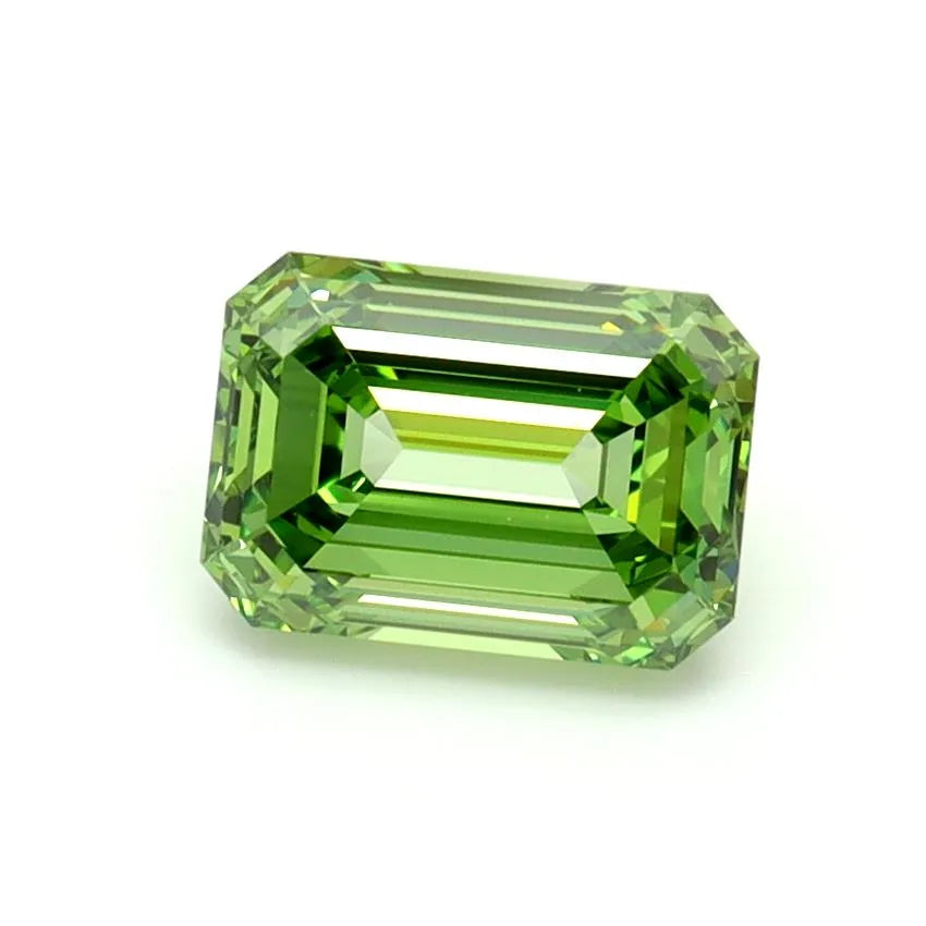 1.31ct Emerald Lab Grown Diamond (Colour Fancy Vivid Green, Clarity VVS2, IGI Certified)