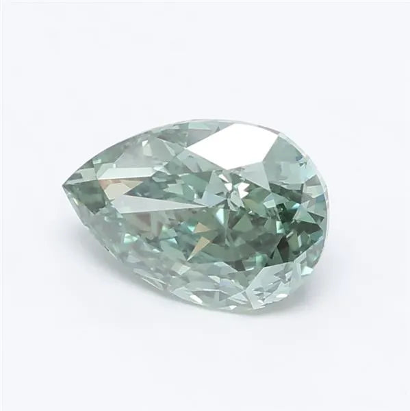 1.31ct Pear Lab Grown Diamond (Colour Fancy Vivid Green, Clarity VS2, IGI Certified)