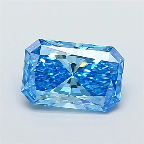 1.31ct Radiant Lab Grown Diamond (Colour Fancy Vivid Blue, Clarity VS2, IGI Certified)